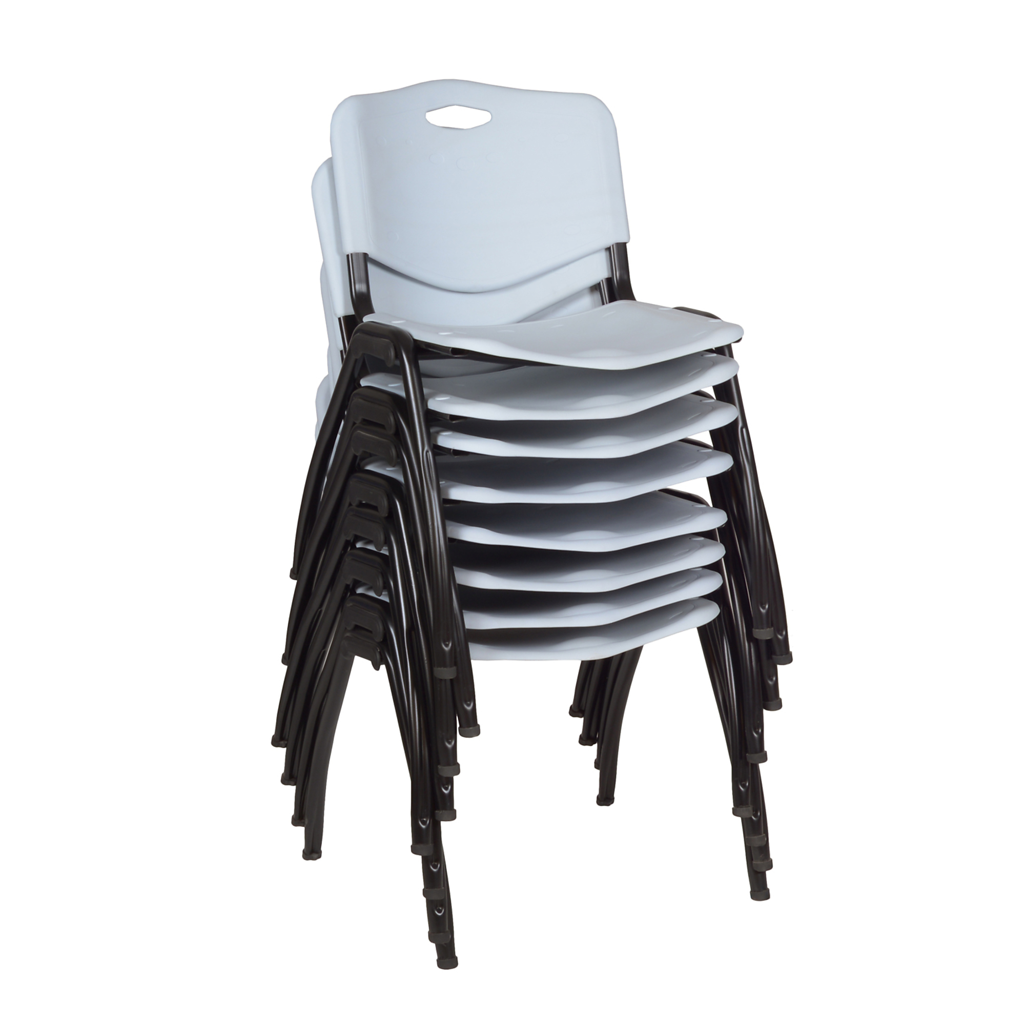 Regency Furniture, Lightweight Stackable Sturdy Breakroom Chair Grey, Included (qty.) 8 Model# 4700GY8PK